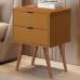 Mesa De Cabeceira 2 Gavetas Jb 1818 Nature - Jb Bechara