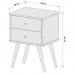 Mesa De Cabeceira 2 Gavetas Jb 1818 Nature - Jb Bechara