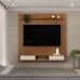 Painel Ripado Lexus Para Tv Até 70" Freijó Off White - Dj Móveis 